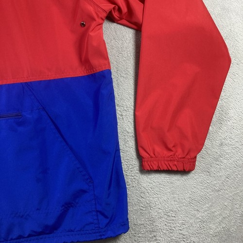Charles River Apparel Windbreaker Jacket Adult Medium Colorblock Hooded Pullover - Picture 7 of 17