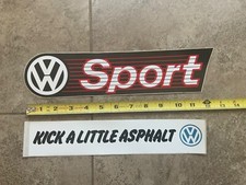Vintage 1986 Vw Volkswagen Gti Rabbit Stickers2 - Kick A Little Asphalt