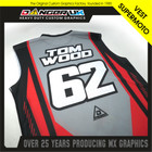 Supermoto racing vest custom printed all sizes youth adult ktm husqvarna honda