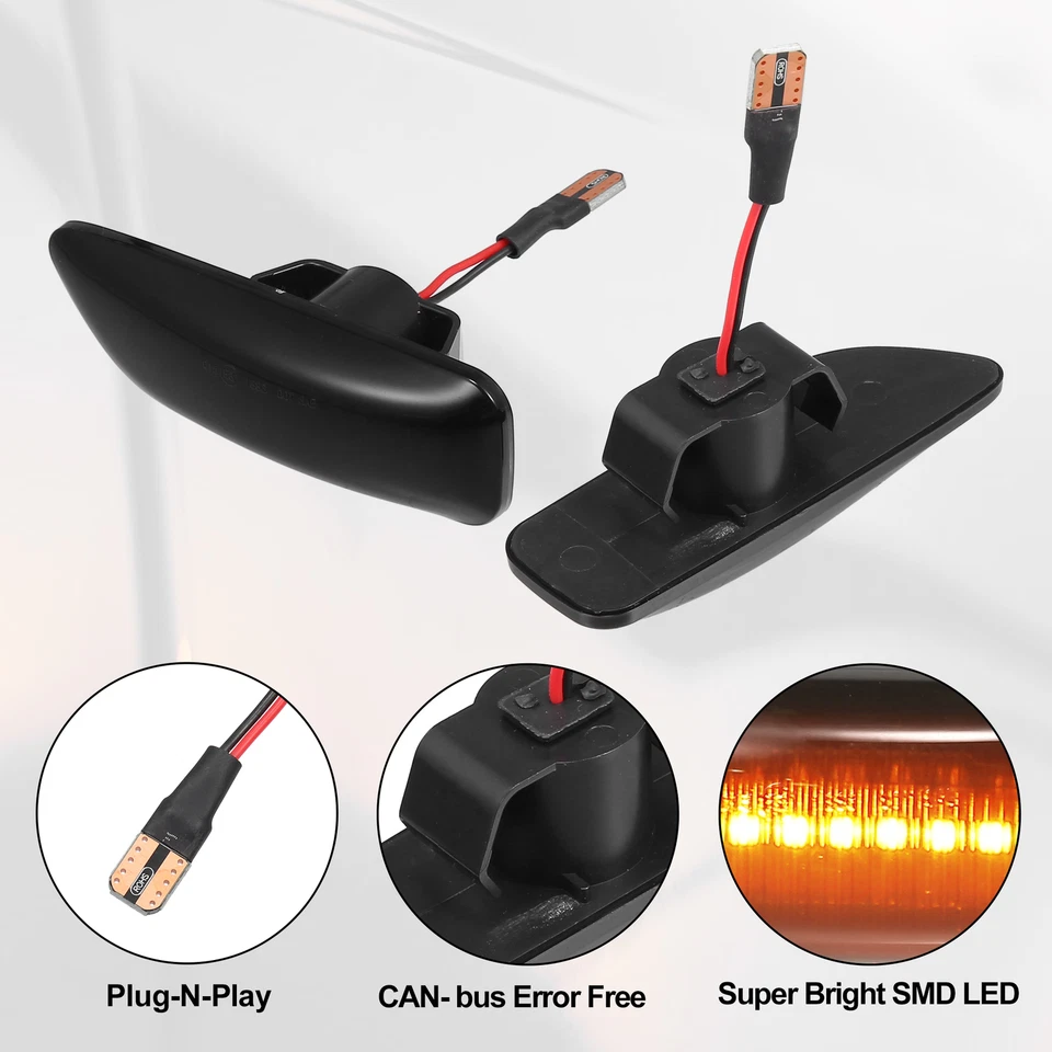 1 Pair Side Marker Turn Signal Light NO.8658947/8658946 for Volvo V70 01-07 - Image 3 of 4