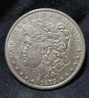 1879 S REVERSE 78 MORGAN SILVER DOLLAR - AU+