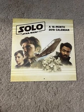 Star Wars Solo Calendar Story 2019 Solo 16 Month (new)