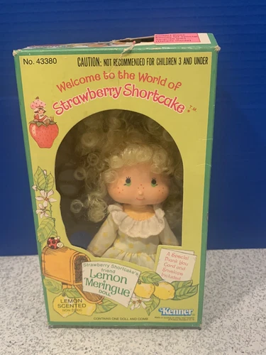 Vintage Strawberry Shortcake Lemon Meringue Doll W Comb 1980 Kenner (1)