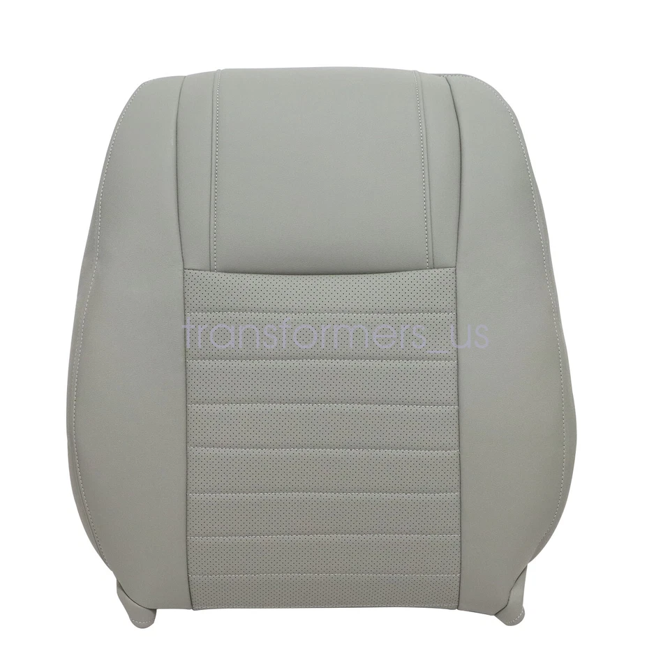 Capa de assento de couro cinza lateral e superior para motorista Ford Mustang GT 2005-2009 - Imagem 4 de 4