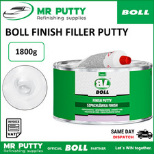 BOLL Finish Putty 1.8kg Soft Polyester Light Grey Car VAN Body Filler Hardener