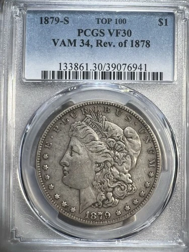 1879 S Rev Of 1878 Vam 34 Pcgs Vf30 Rev 78 Us Top 💯 👇🏻