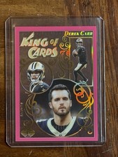 2023 Panini Illusions Derek Carr #5 Pink King of Cards /399 NEW ORLEANS SAINTS