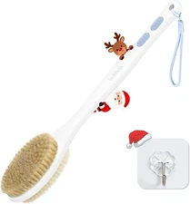 Back Scrubber for Shower with Long Handle, Exfoliating Bath Brush for Body - Dou