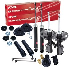 KYB Stoßdämpfer + Rep-Satz Koppelstange Vorne Hinten für TOYOTA AURIS E15 E18