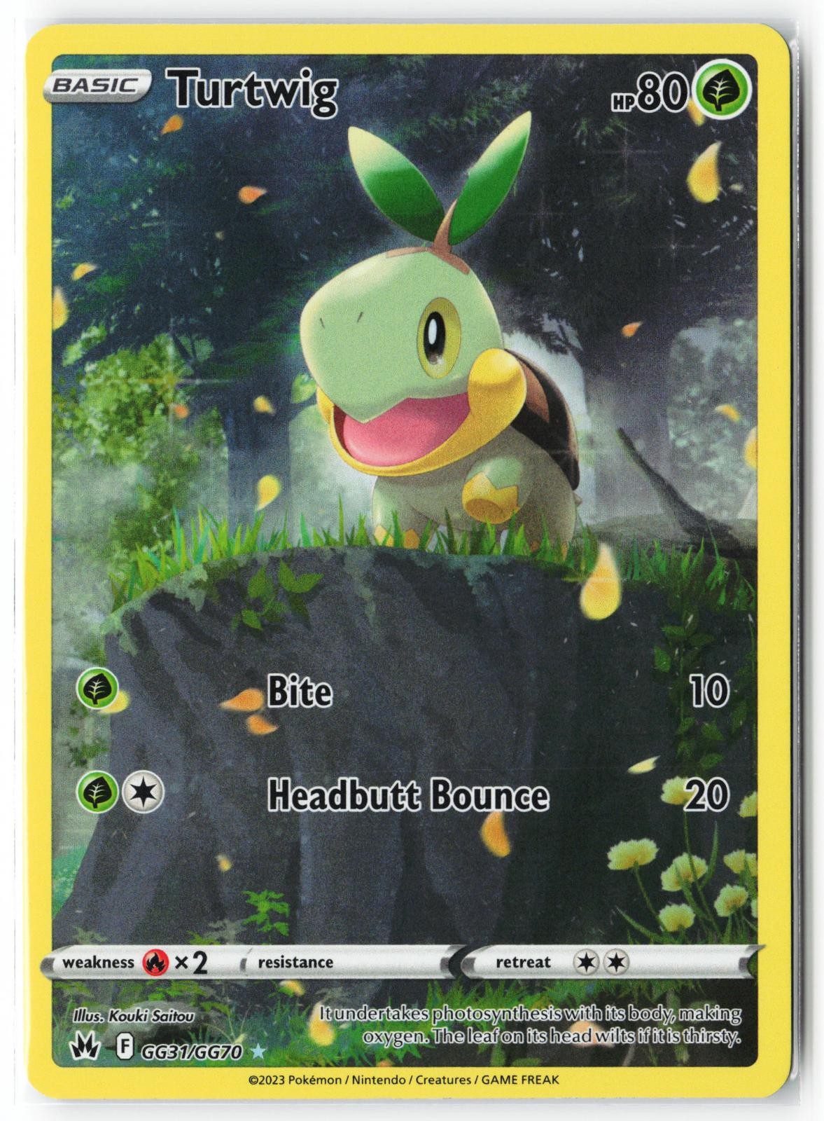 Turtwig GG31/GG70 Holo Crown Zenith Galarian Gallery Pokemon NM