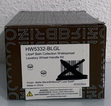Brizo HW5332-BLGL Litze Bath Collection Widespread Lavatory Wheel Handle Set
