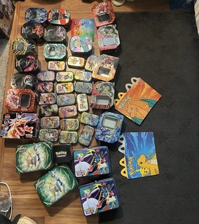 Pokémon TCG Tin Lot (EMPTY) Standard Size Assorted Designs