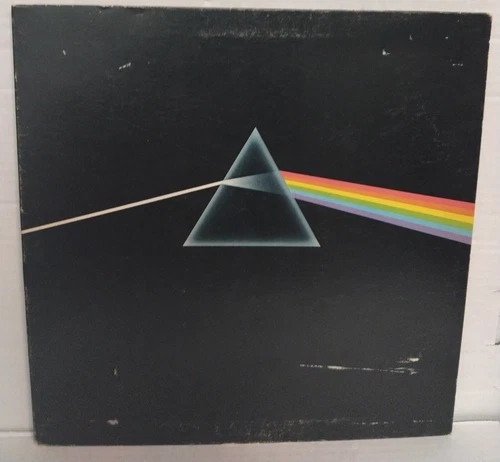 Pink Floyd Dark Side of the Moon Original Vinyl LP 1973 w/2 Posters & 2 Stickers