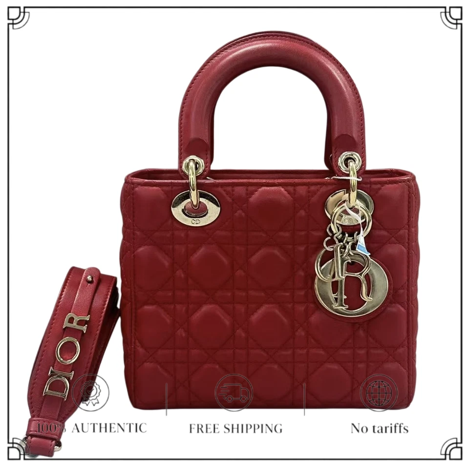 Dior Lady Red Bags & Handbags for Women for sale - eBay