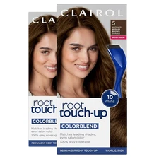 Clairol Root Touch-Up by Nice'n Easy Permanent Hair Dye, 5 Medium Brown