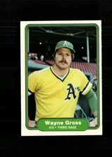 Wayne Gross 1982 Fleer Baseball Card #90 Oakland Athletics + Fast Free Ship