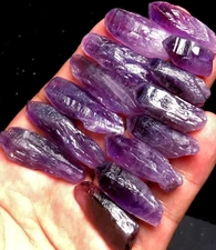 66g 14 Super Seven Skeletal Amethyst Lemurian Quartz Lemuria crystal&pyramid t85