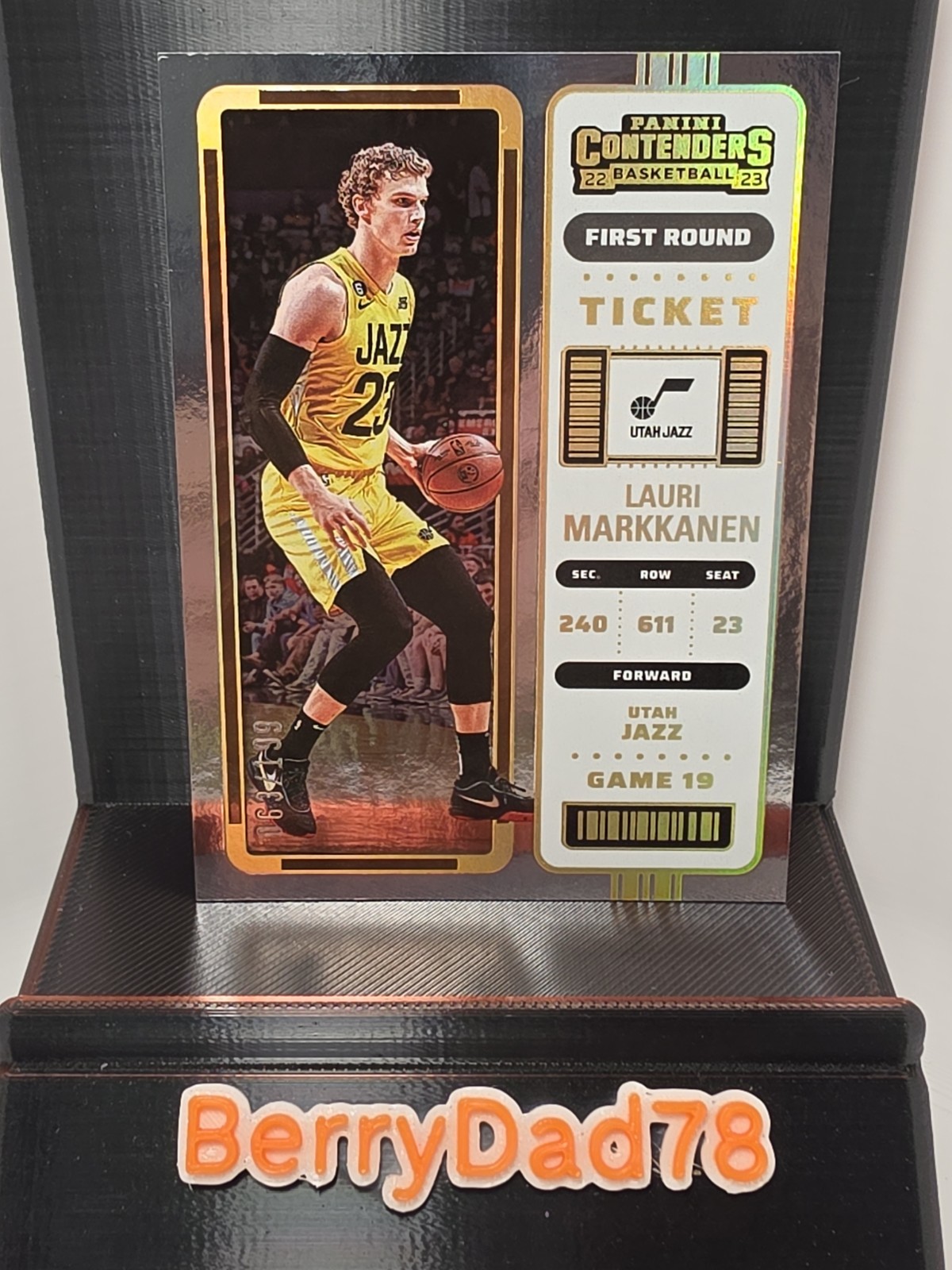 2022-23 Panini Contenders - Lauri Markkanen #87 1st Round Ticket /199 Jazz