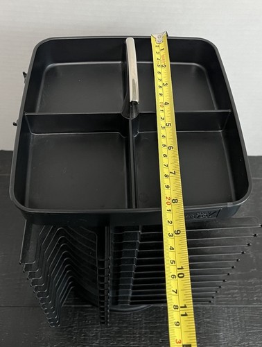Stampin Up 48 Slot Black Caddy Rotating Carousel Ink Storage Rack Holder Tray - Bild 6 von 7