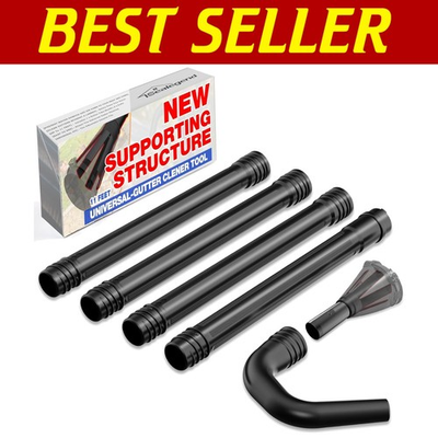 #ad Lightweight Gutter Cleaning Kit for Leaf Blowers 11ft Extension Tubes Included $108.89