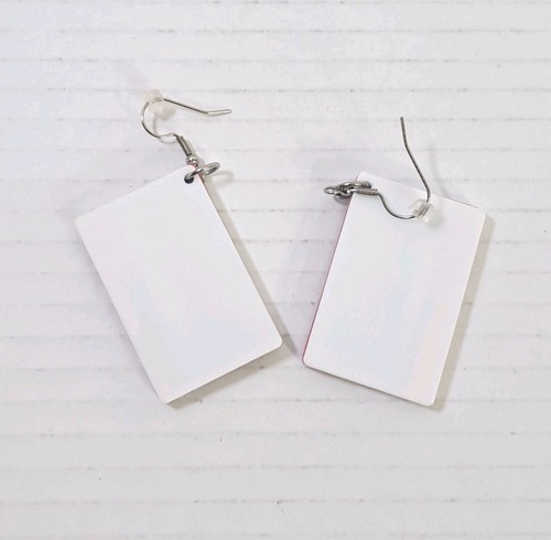 Retro Mixtape Earrings 70's 80's 90's Themed Party Cassette Tape Jewelry Earring - Picture 2 of 2