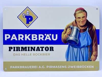 Parkbrau Pirminator Bock Beer Metal Sign