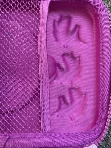 Smiggle Purple Unicorn Hardtop Pencil Case Removable Calculator & Accessories - Picture 11 of 14