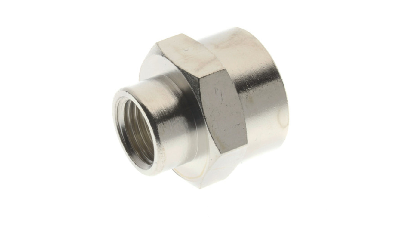 Nickel-plated brass reducing sleeve G1/8w to G1/4w, 3010 1/8-1/4 /T2UK