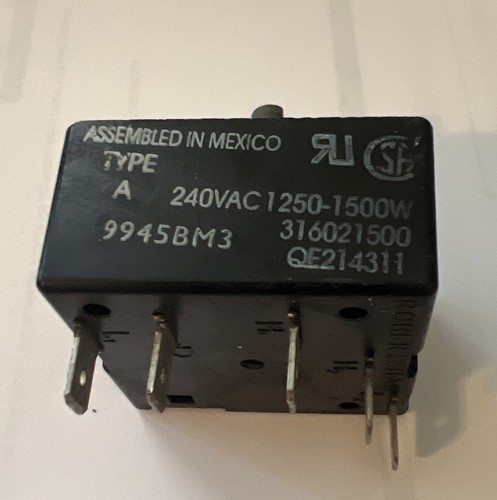 INTERRUPTOR DE RANGO FRIGIDAIRE KENMORE P/N 316021500 316436000 5304506424 1155394 - Imagen 1 de 4