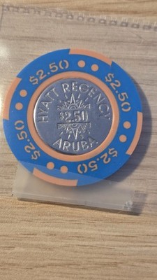 $2,50 Casino Chip (Metalleinsatz) - Hyatt Regency Casino Palm Beach Aruba