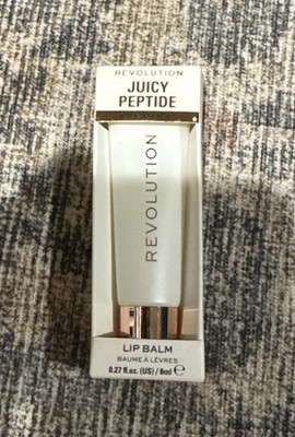 Makeup Revolution Juicy Peptide Lip Balm Clear Ice w/Vitamin E & Peptides