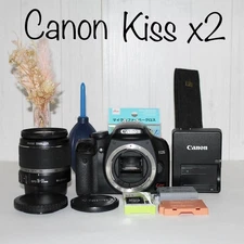 Canon Kiss X2 Digital SLR Camera Lightweight Beginner Friendly 12MP