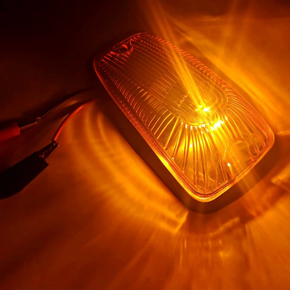 5X Cab Marker Roof Light Clearance Amber LED Lights for Chevy/GMC Pickup Trucks - Imagem 3 de 4