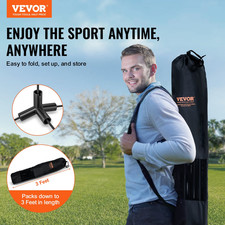 17FT Adjustable Badminton Volleyball Pickleball Net w/Bag