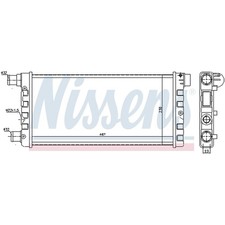 1X NISSENS KÜHLER MOTORKÜHLUNG FÜR FIAT 46405843 NEU
