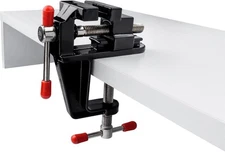 Mini Table Clamp Portable Work Bench Vise, Small Vice Aluminum Black 