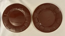 New! L'Objet Smooth Chocolate DINNER PLATE 11 1/2" Set Of 2