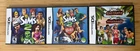 Sims 2 Nintendo DS 3x Game LOT (Complete) *TESTED* NICE!  Pets Castaway lite xl