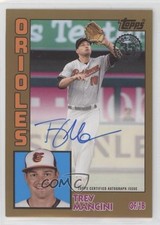 2019 Update 1984 Topps Baseball Gold 20/50 Trey Mancini #84A-TM Auto 01l2