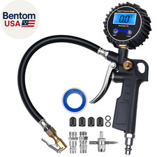 Digital Tire Pressure Gauge With Inflator 3-250 Psi Air Compressor Accessories