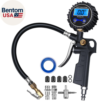 #ad #ad Digital Tire Pressure Gauge with Inflator 3 250 PSI Air Compressor Accessories $31.71