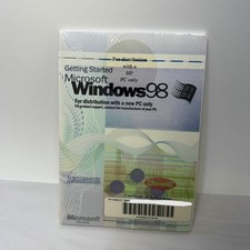Microsoft X03-66598 Windows 98 Product Key  Booklet SEALED IN SHRINK NO CD 