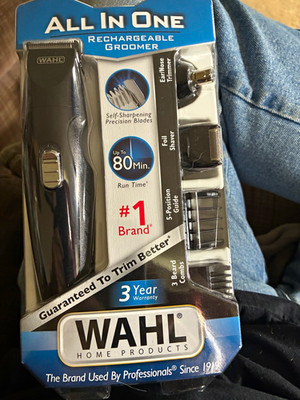 Wahl All-in-One Rechargeable Trimmer Kit w/ Ear/Nose Trimmer & Foil Shaver
