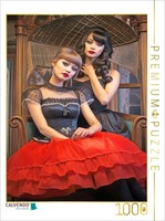 Calvendo Puzzle Burlesque Dancers | 1000 Pieces, Finished Size 25.2 × 18.9 In (6