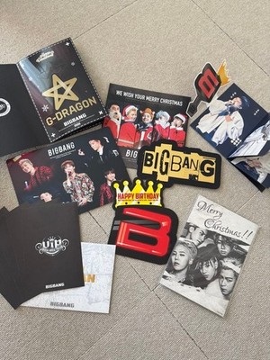 BIGBANG VIP Fan Club Goods Set Autographed Postcards Cards