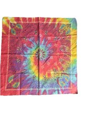 USA MADE HAV-A-HANK TIE DYE SWIRL Paisley BANDANA Face Mask Neck SCARF Head Wrap