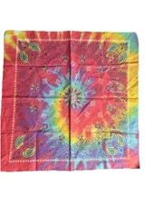 USA MADE HAV-A-HANK TIE DYE SWIRL Paisley BANDANA Face Mask Neck SCARF Head Wrap