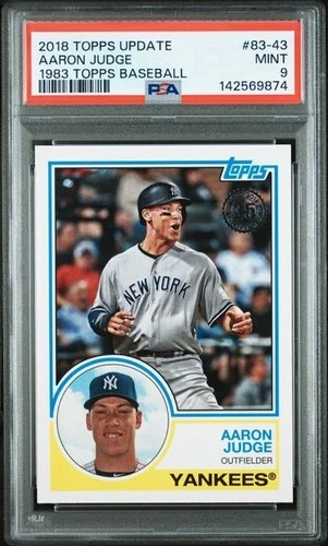 AARON JUDGE 2018 Topps Update 1983 TOPPS BASEBALL #83-43 PSA 9 MINT