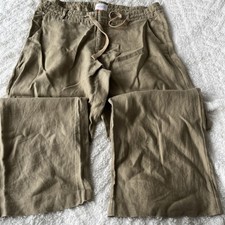 Pantalone donna misto lino taglia 18