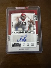 Nakobe Dean 2022 Panini Chronicles Contenders Drat Picks College Ticket Auto